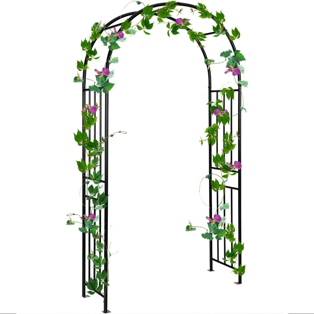 SlickBlue SlickBlue 7.2 ft Garden Arch Trellis Black Steel 47x86in — product photo