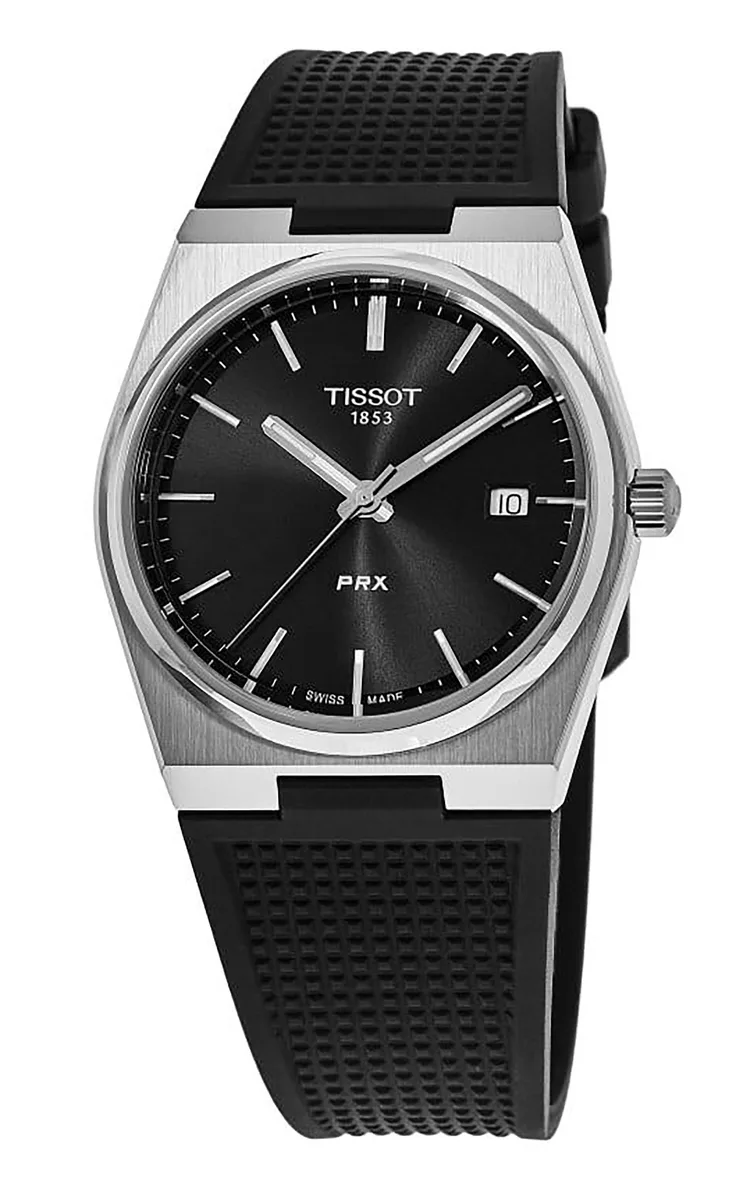 Tissot Tissot T-Classic PRX Quartz 40.00 mm Black Dial Rubber Strap 100M T137.410.17.051.00 — product photo
