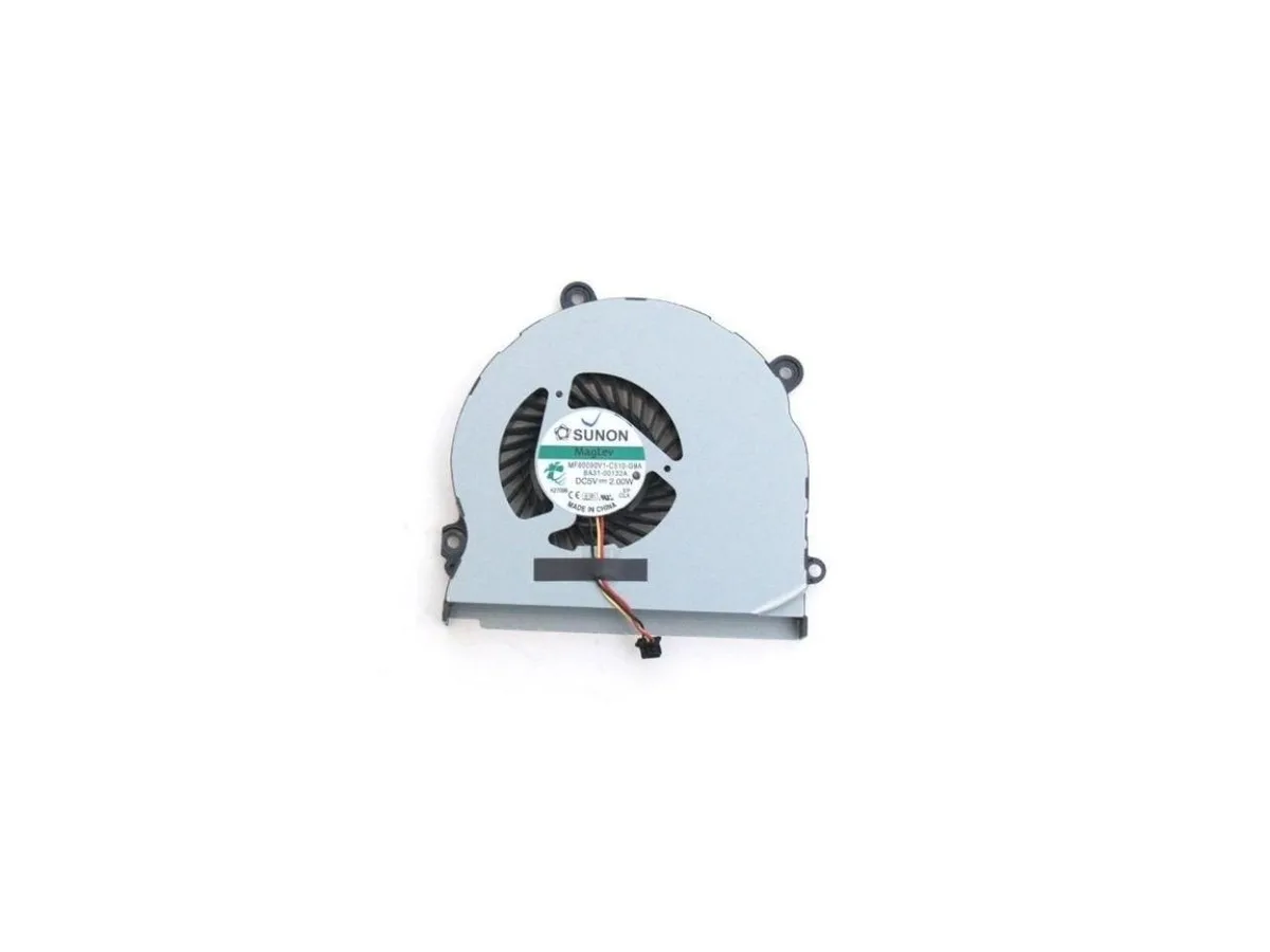 Small black laptop cooling fan with wire connector
