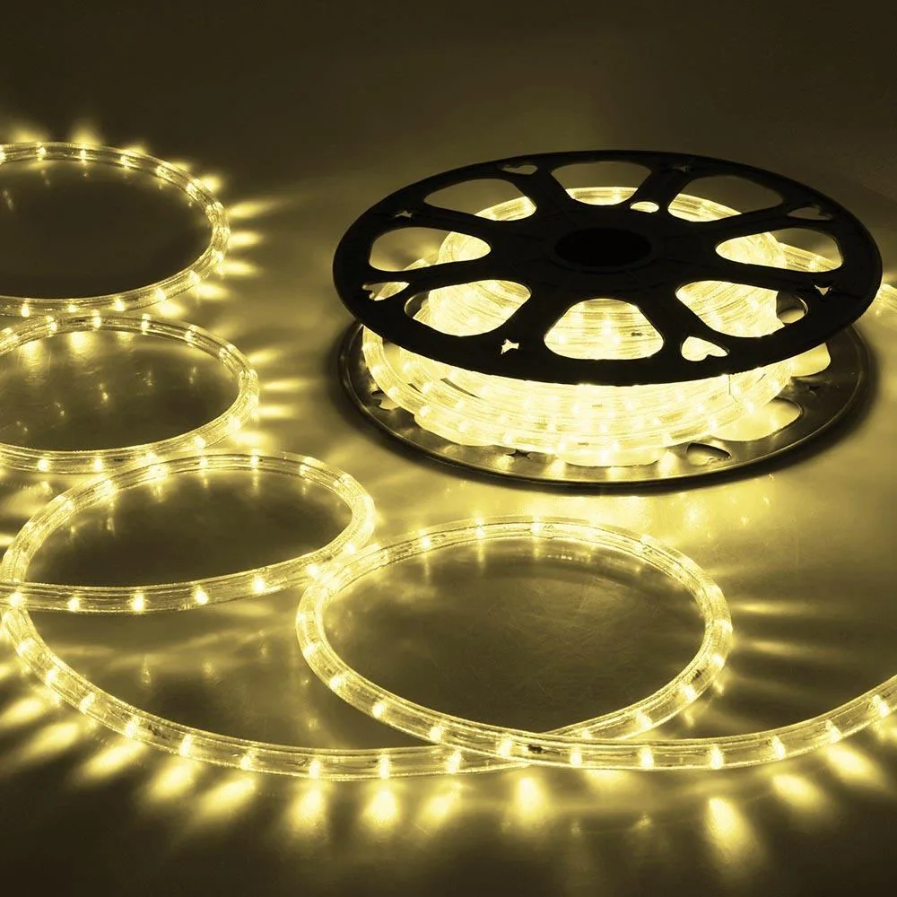 Yescom USA, Inc. Yescom USA, Inc. 11DEL001-R50F-01 50 Ft LED Rope Light Warm White 3000K IP65 1620 LEDs — product photo