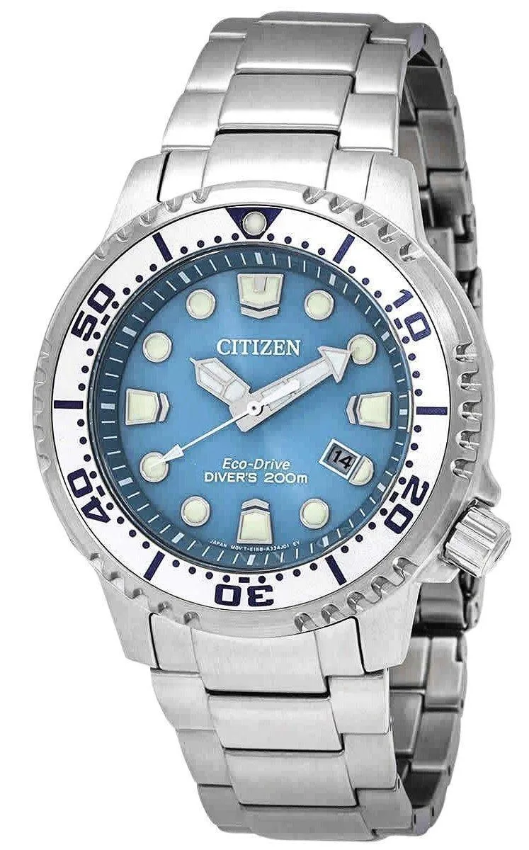 Citizen Citizen Promaster Dive Light Blue Eco-Drive 200M BN0165-55L Watch — product photo