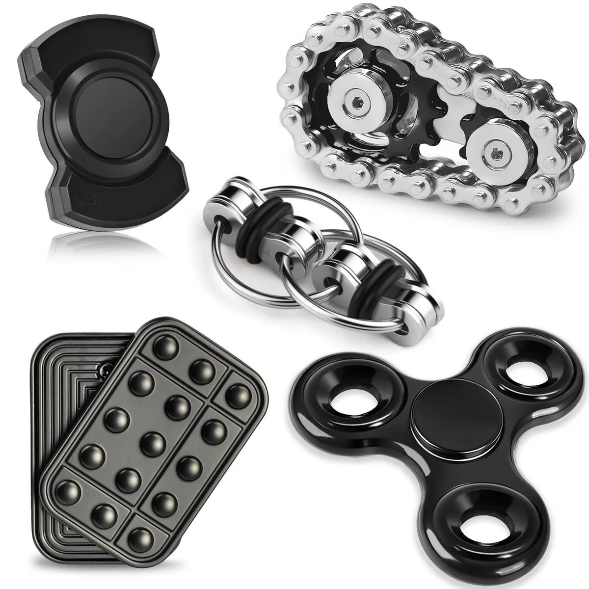  5 Pcs Metal Fidget Toy Set activity center — product photo
