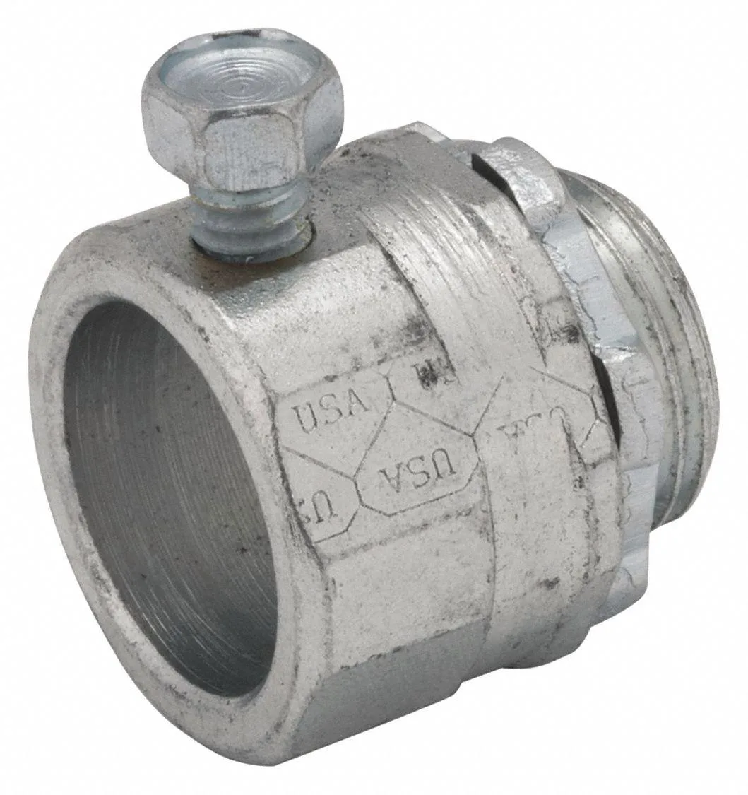 Hubbell Incorporated Hubbell Incorporated RACO 3008 IMC Rigid Grounding Connector 2 in Set Screw Steel Zinc Plated — product photo