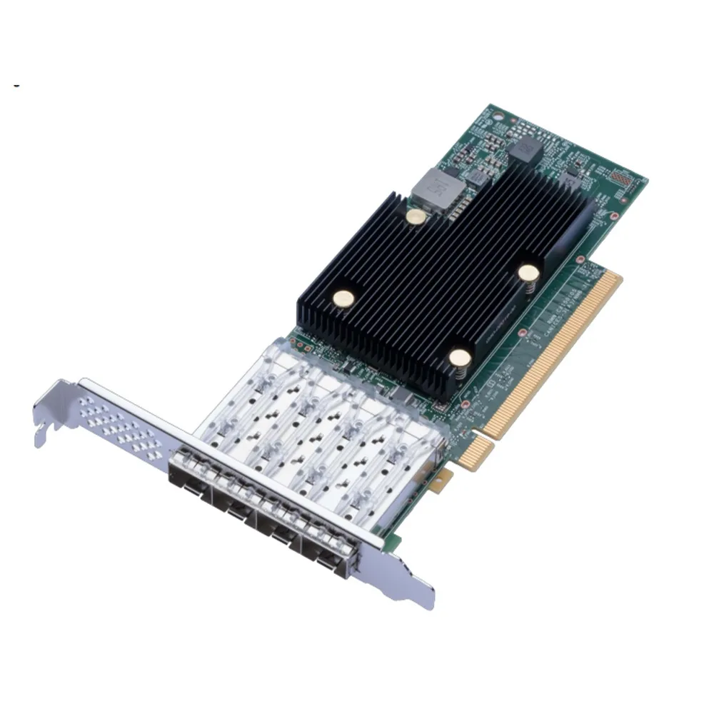 Broadcom Broadcom BCM957504-P425G quad-port 25 Gb/s SFP28 PCIe 4.0 x16 network card — product photo