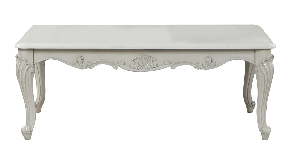 tuphen tuphen Tuscan Traditional Style Coffee Table Silver grey 30x52x19 — product photo