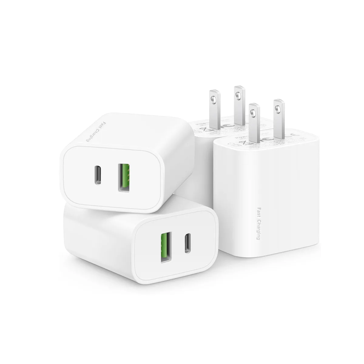 Audiovox - Generic Audiovox - Generic 4-Pack 20W USB-C &amp; USB-A Charger — product photo