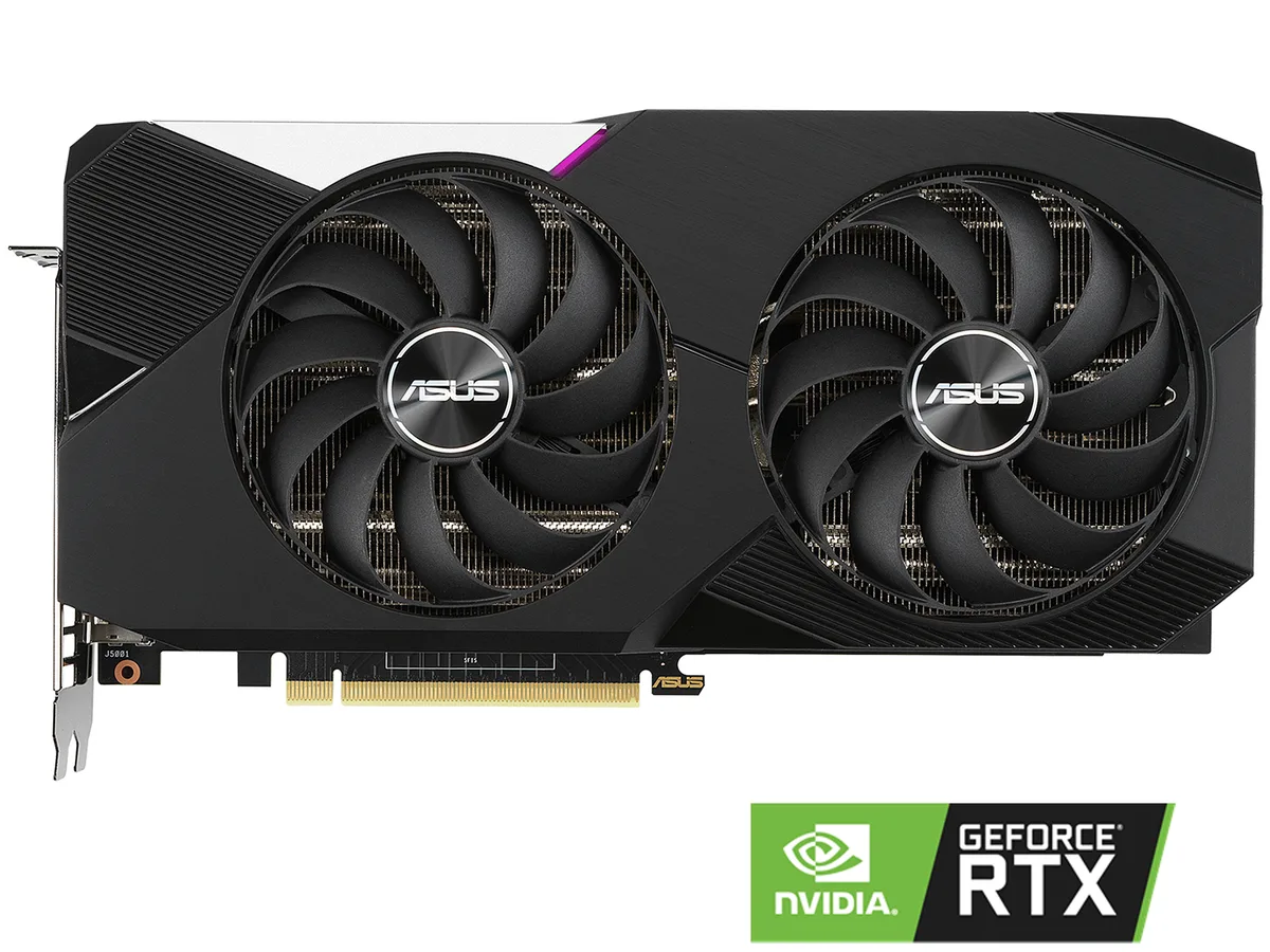 ASUS ASUS DUAL-RTX3070-8G GeForce RTX 3070 8GB graphics card — product photo