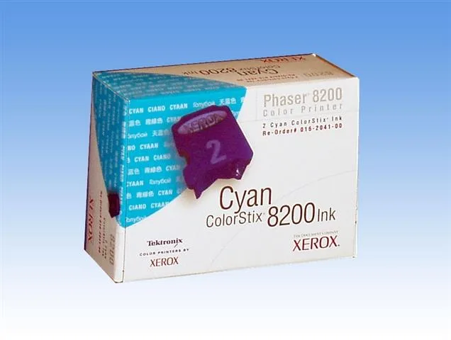 XEROX Xerox 016-2041-00 Colorstix Cyan Solid Ink Sticks 2-pack 2800 pages for 8200 — product photo