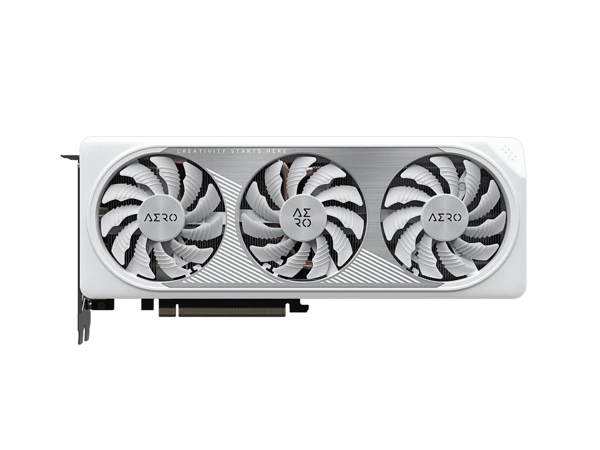 GIGABYTE GIGABYTE GV-N406TAERO OC-8GD GeForce RTX 4060 Ti AERO OC graphics card — product photo