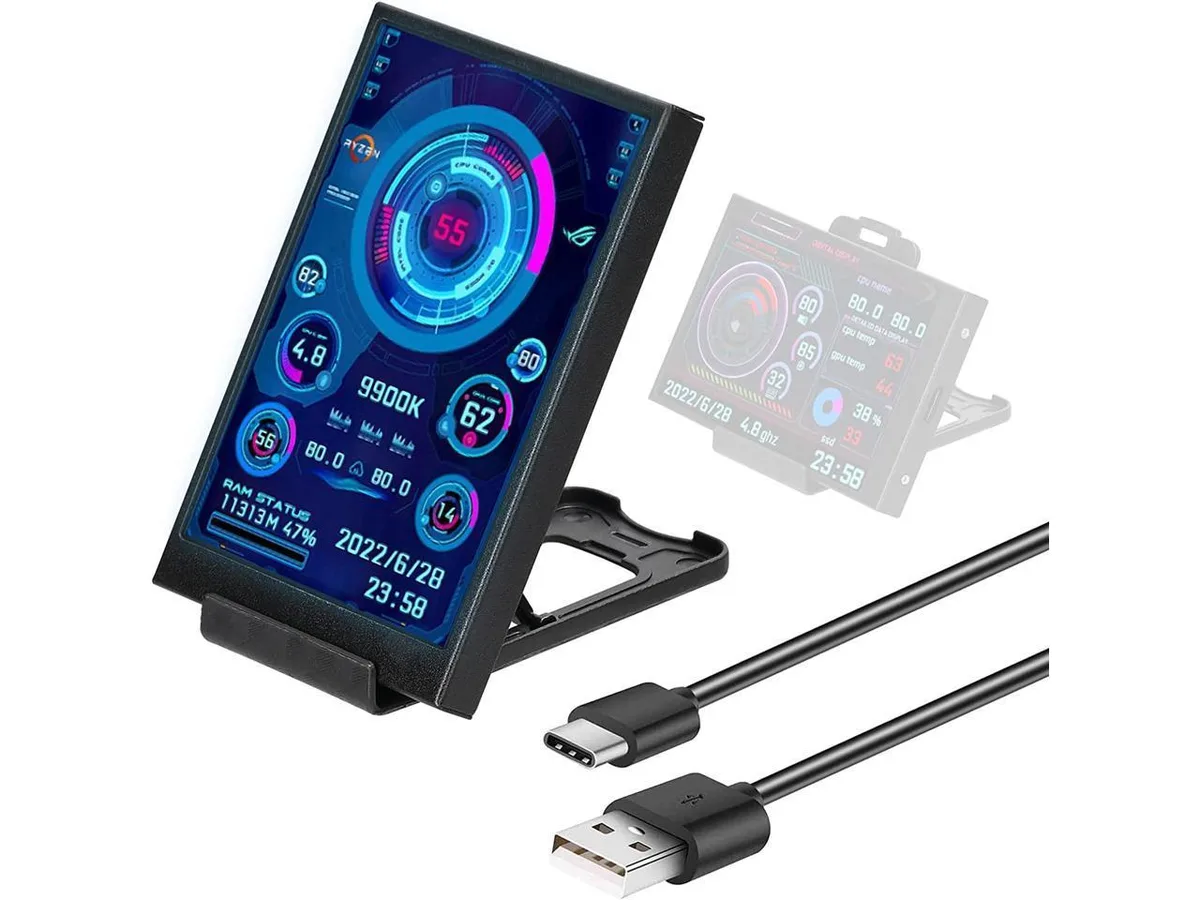 BONAEVER BONAEVER 3.5 inch IPS USB Mini Screen Type-C Sub Screen — product photo