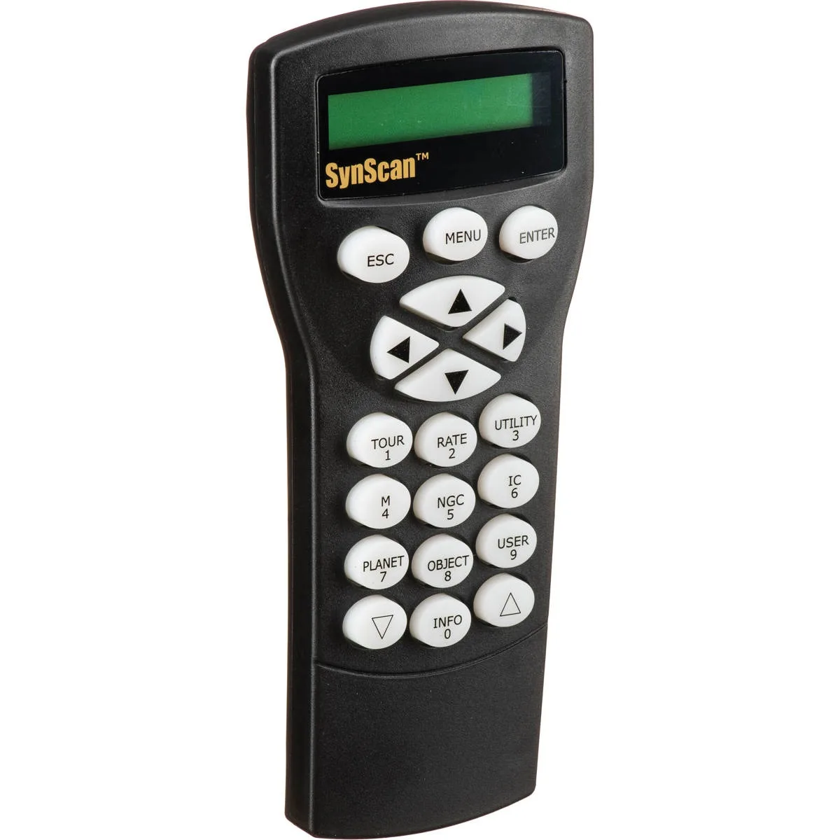 Handheld controller with keypad and illuminated display
