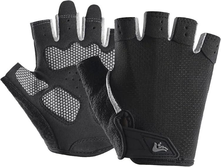  INOGIH Half-Finger Workout Gloves Size 8 Black — product photo