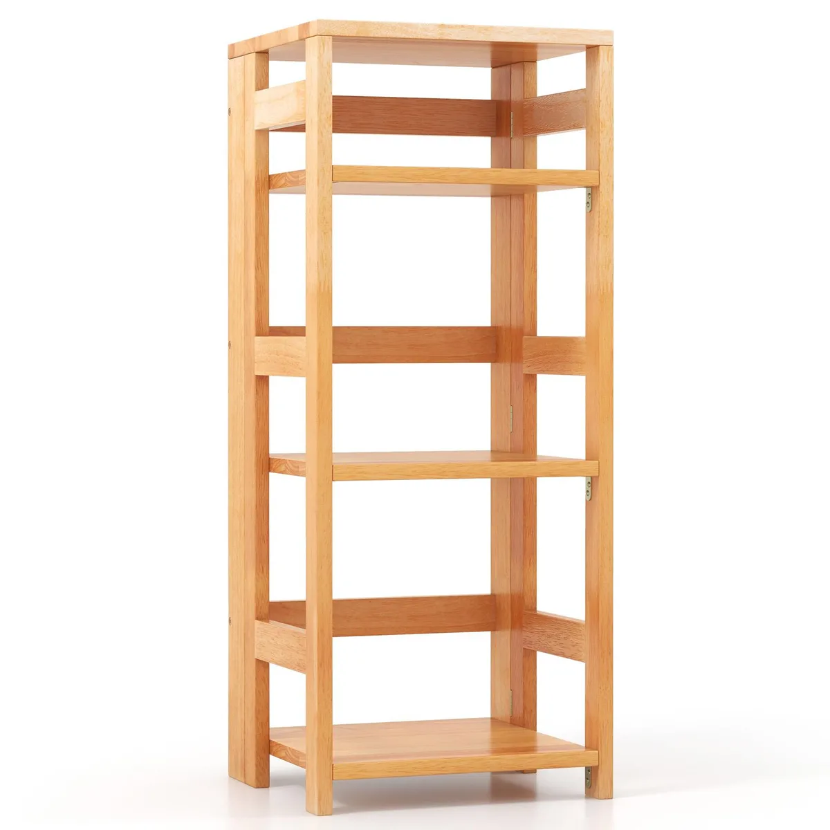 SlickBlue SlickBlue 4-Tier Bookshelf 14" Rubber Wood — product photo