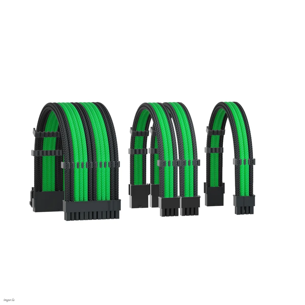  Formulamod 16AWG PSU Cable Extension Kit 24-pin ATX 2×8-pin PCI-E 1×EPS (4+4) Black — product photo