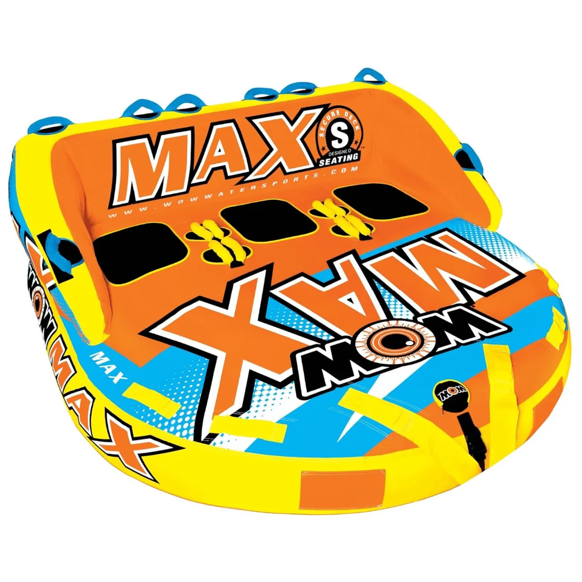 WOW Watersports WOW Watersports Max Inflatable Towable Deck Tube 3 Riders 16 Handles 18-1060 — product photo