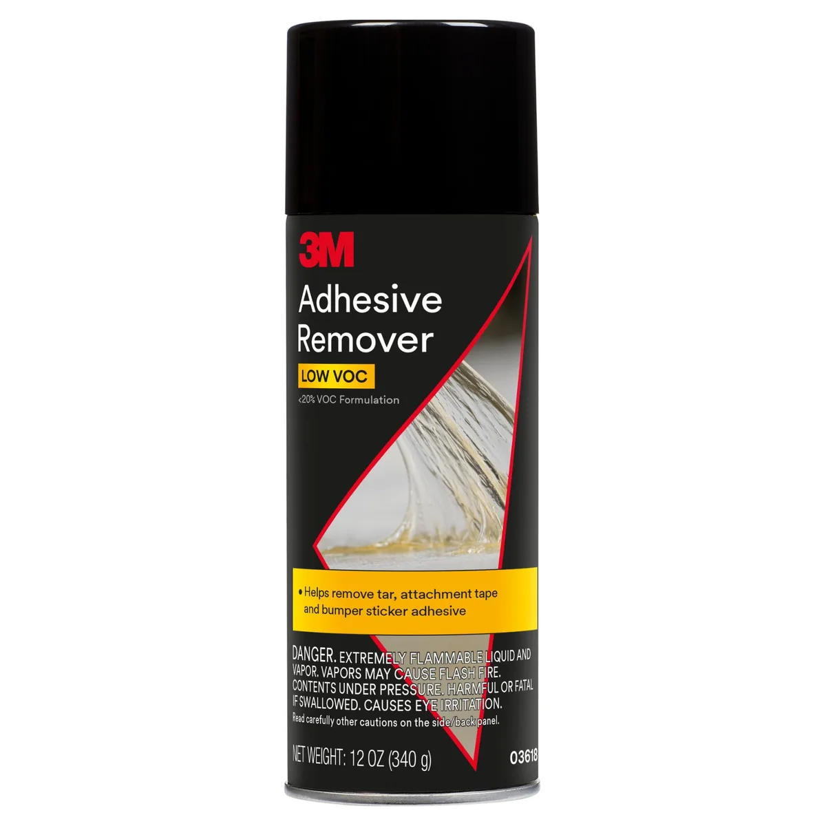 12 oz spray can of clear adhesive remover