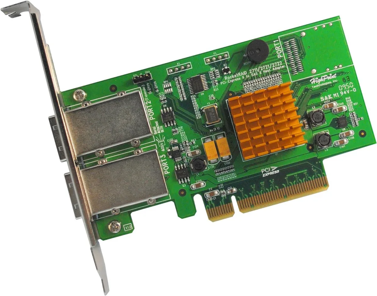 LSI LSI RocketRAID 2722 8-Port SAS 6Gb/s PCIe 2.0 x8 RAID HBA — product photo