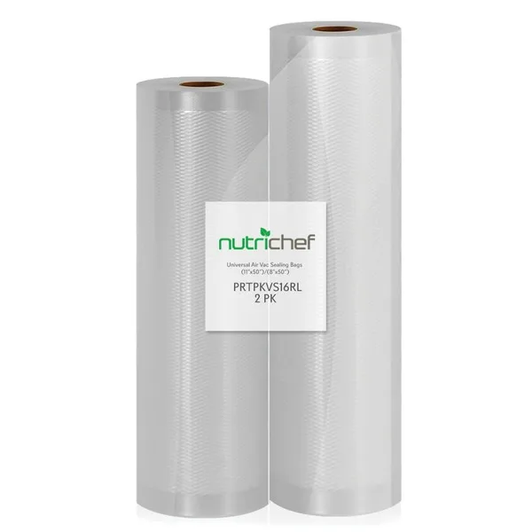 NutriChef USA NutriChef USA PRTPKVS16RL Universal Combo Vacuum Sealer Bags 100 ft 8 in 11 in — product photo