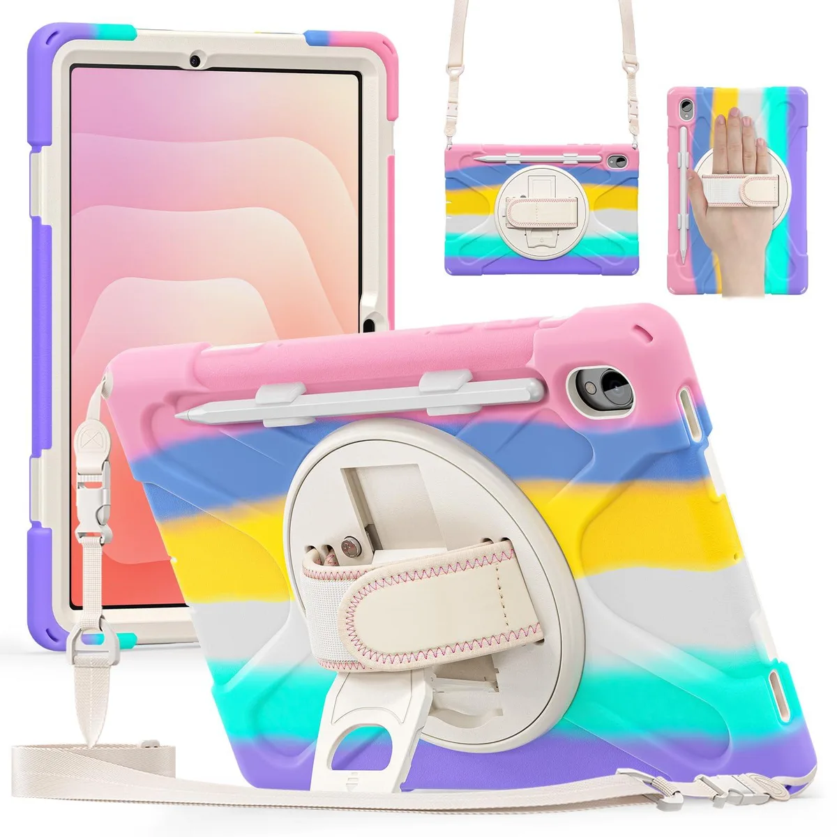 Timoom Timoom SM-X730/SM-X736B 11" 2025 Colorful Pink Case Accessory — product photo