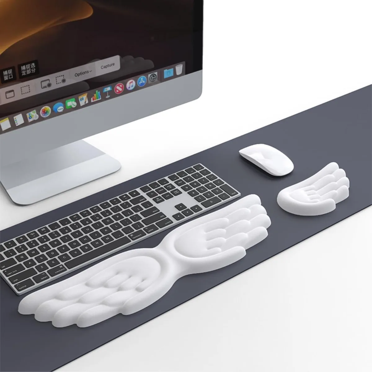 Emerson Emerson Angel Wing Wrist Rest Set 17 x 6.3 — product photo