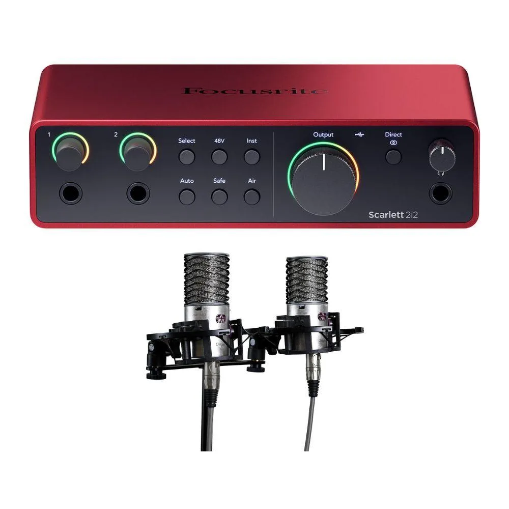 Focusrite Focusrite Scarlett 2i2 + Aston Origin Stereo Pair Microphones Bundle — product photo