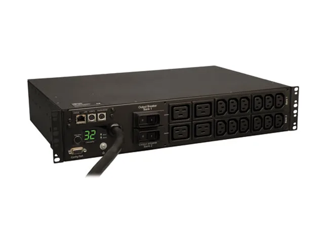 Tripp Lite Tripp Lite PDUMNH32HV Monitored PDU 7.4 kW 230 V 32 A 12 C13 4 C19 IEC-309 11.81 ft 2U — product photo