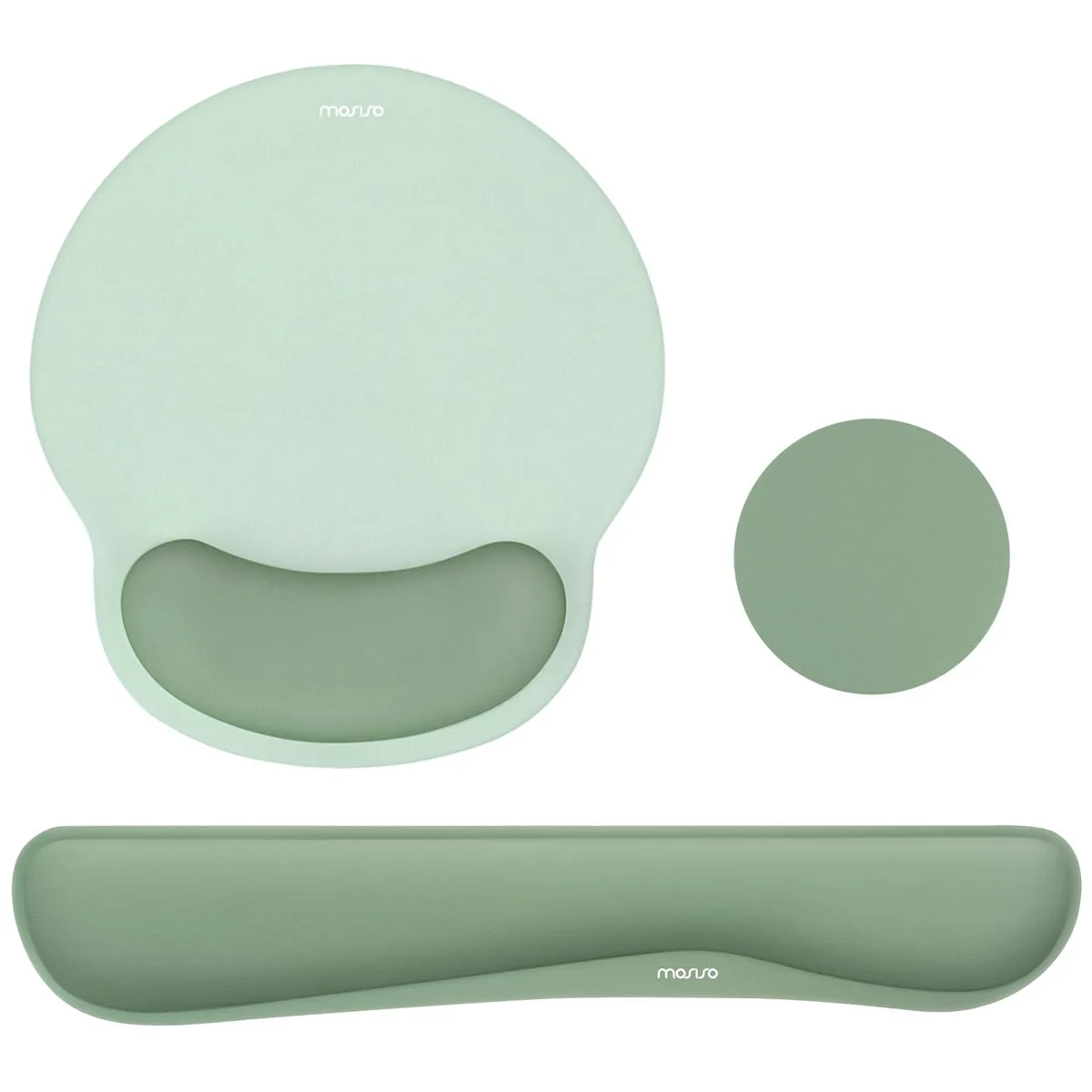 Keychron Streamline Ergonomic Wrist Rest Set Antique Green — product photo