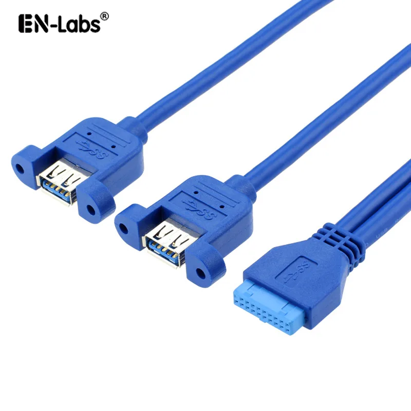 EN-Labs EN-Labs MB20P22U350CM USB 3.0 20-pin to 2× Type A 50 cm — product photo