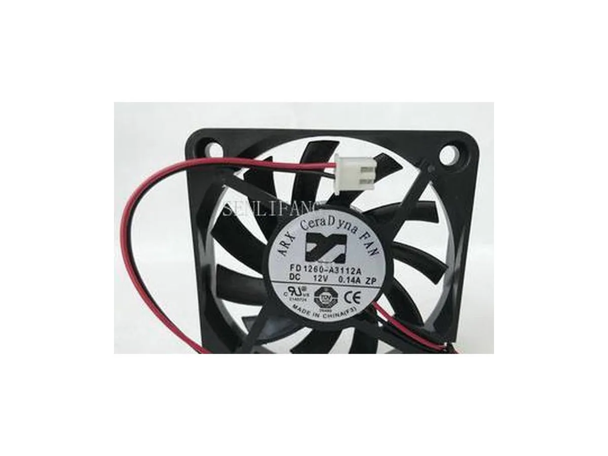 Fans Fans FD1260-A3112A DC 12V .14A 2-wire 60x60x10mm Server Square Fan — product photo