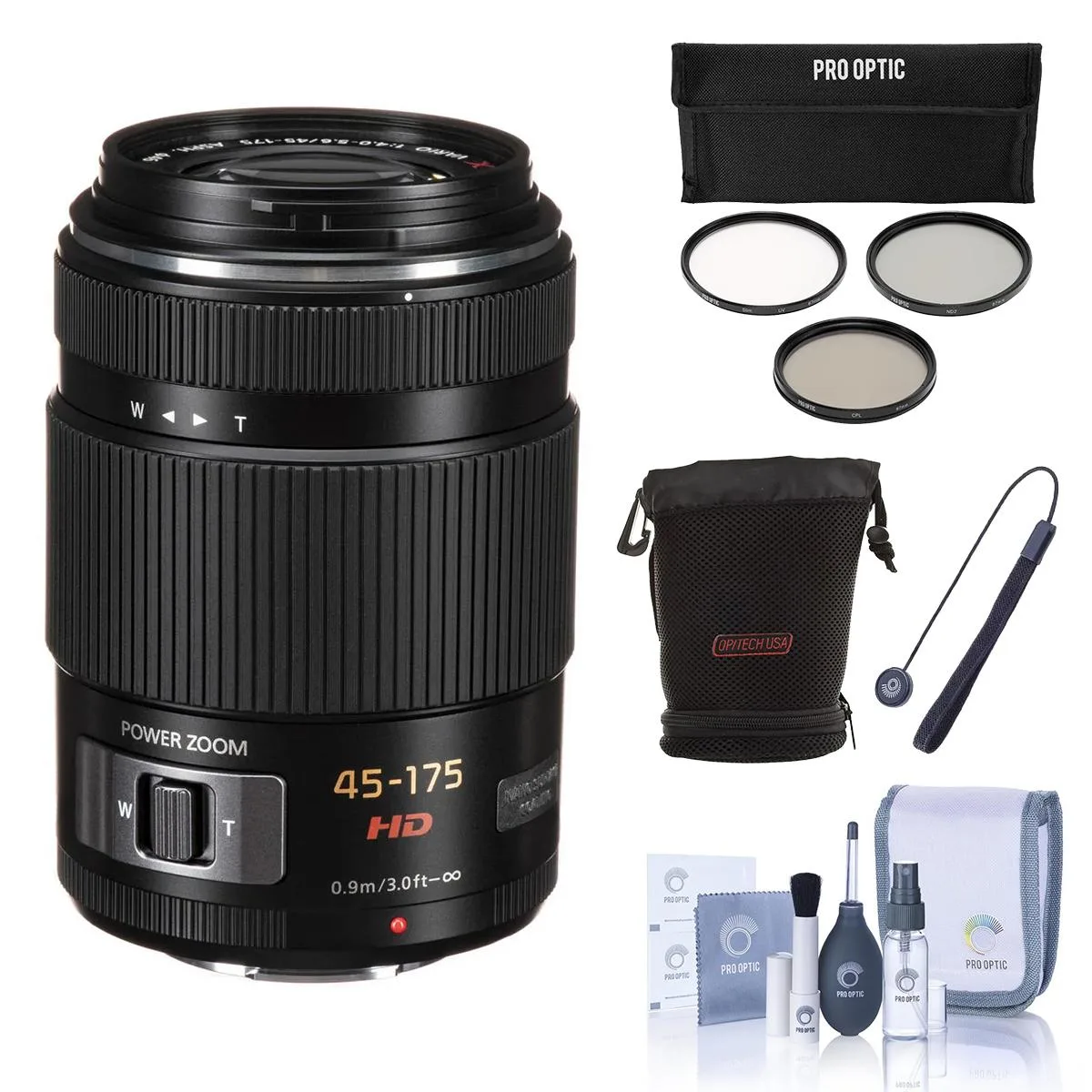Panasonic Panasonic Lumix G X Vario PZ 45-175mm f/4.0-5.6 Lens Bundle — product photo