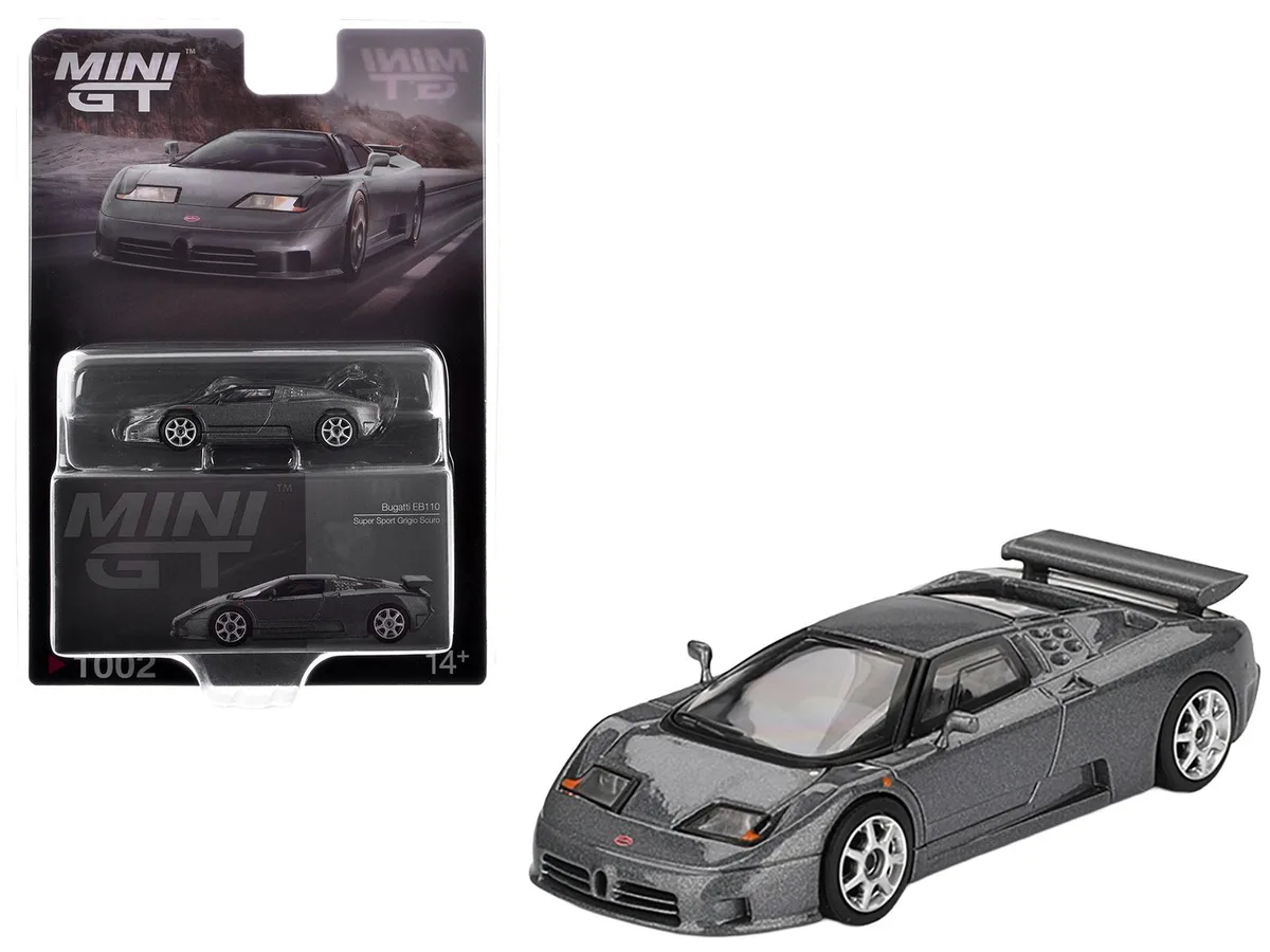 Mini GT Mini GT Bugatti EB110 Super Sport Grigio Scuro 1/64 hobby collectible — product photo