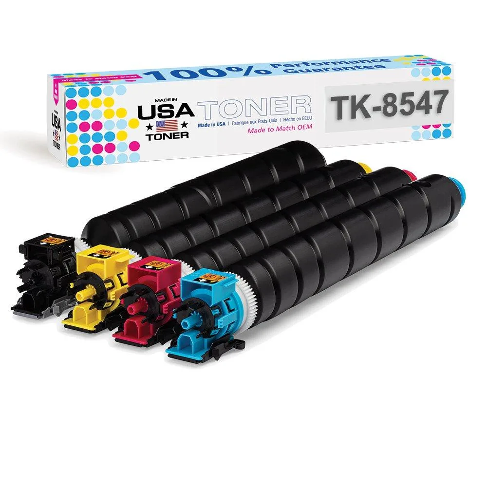 MADE IN USA TONER MADE IN USA TONER Compatible Kit for Kyocera TASKalfa 4054ci 5054ci TK-8547 Cyan Magenta Yellow Black 4 Pack — product photo