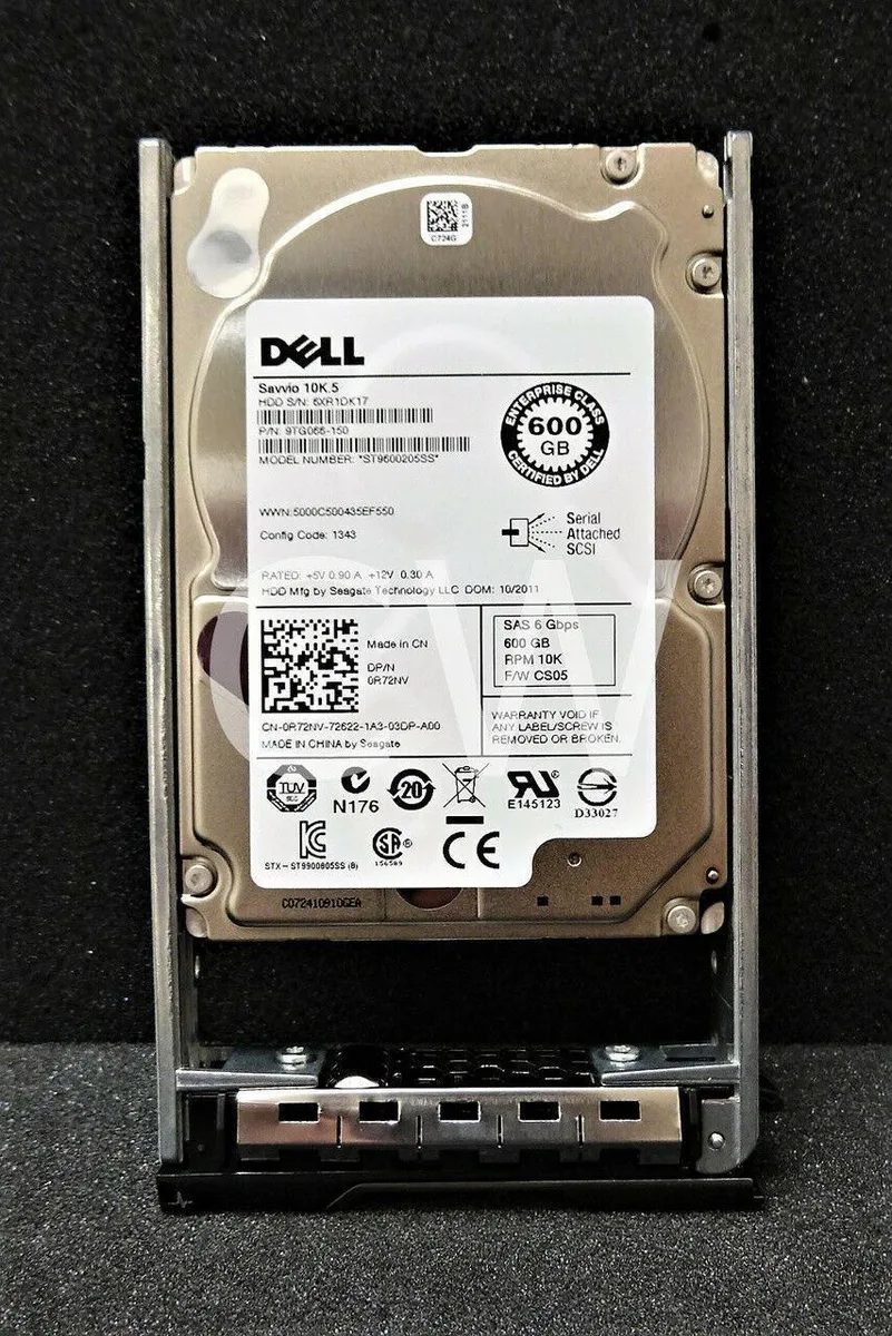 DELL DELL 600GB 10000RPM SAS 2.5" internal hard drive 9TG066-150 — product photo