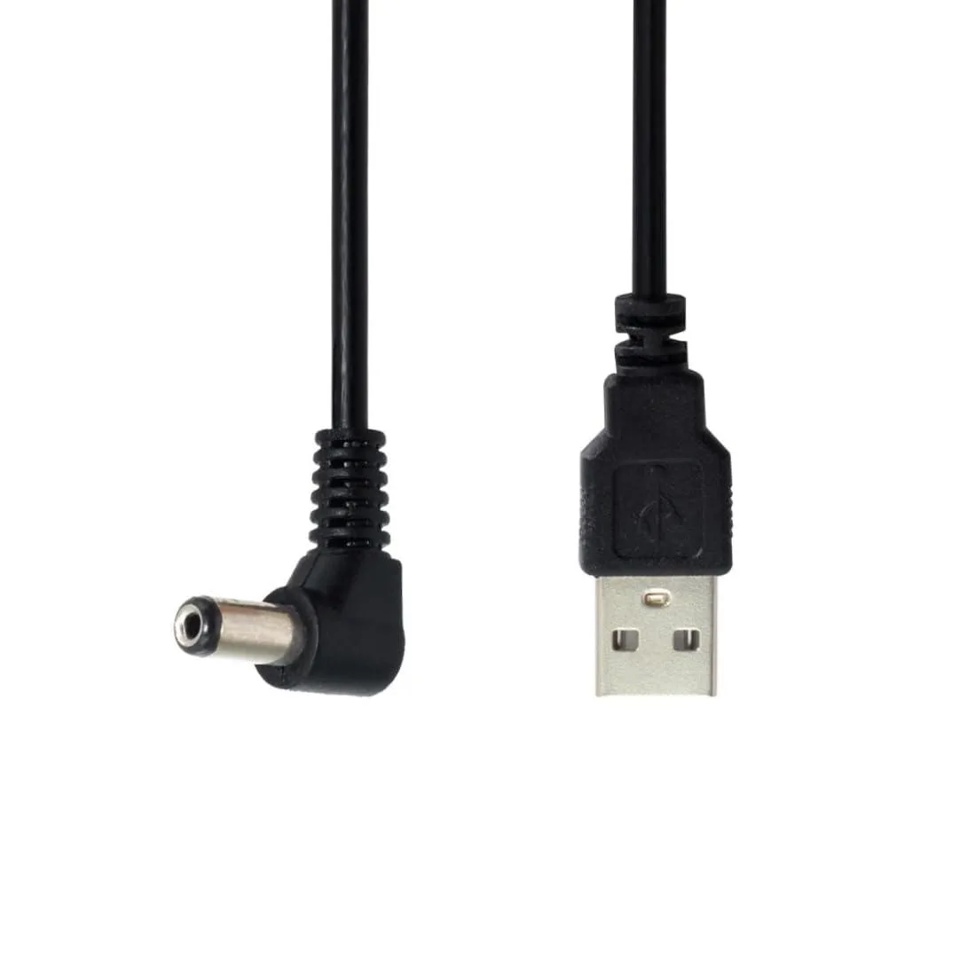 LORDWORLD LORDWORLD USB 2.0 Type A to 5.5 x 2.1mm DC 90° Cable 100cm — product photo