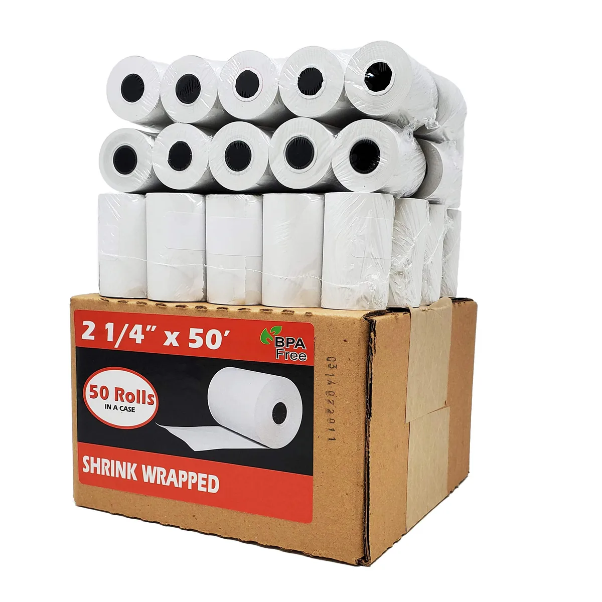 Brother BRR 2 1/4 x 50 Thermal Receipt Paper 55 GSM 50 Rolls — product photo