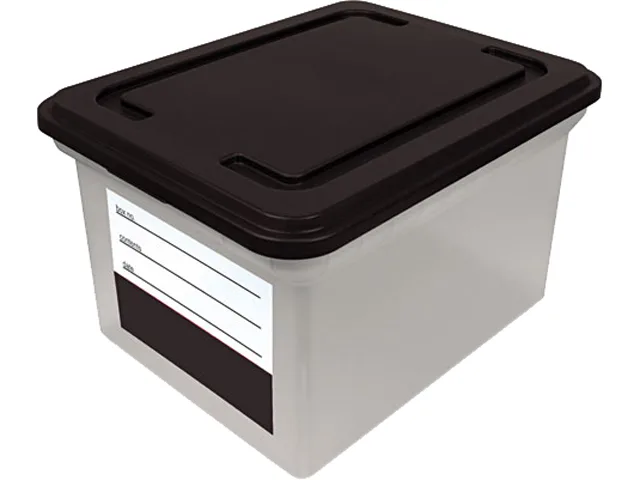 Innovative Storage Designs Innovative Storage Designs 55802 File Tote Storage Box 18 x 14.1 x 10.8 — product photo