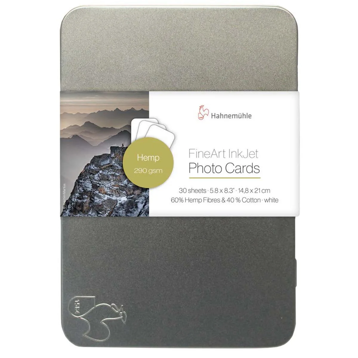 Hahnemuhle Hahnemuhle Hemp FineArt InkJet Photo Cards 4x6" 290gsm White 30 Sheets — product photo