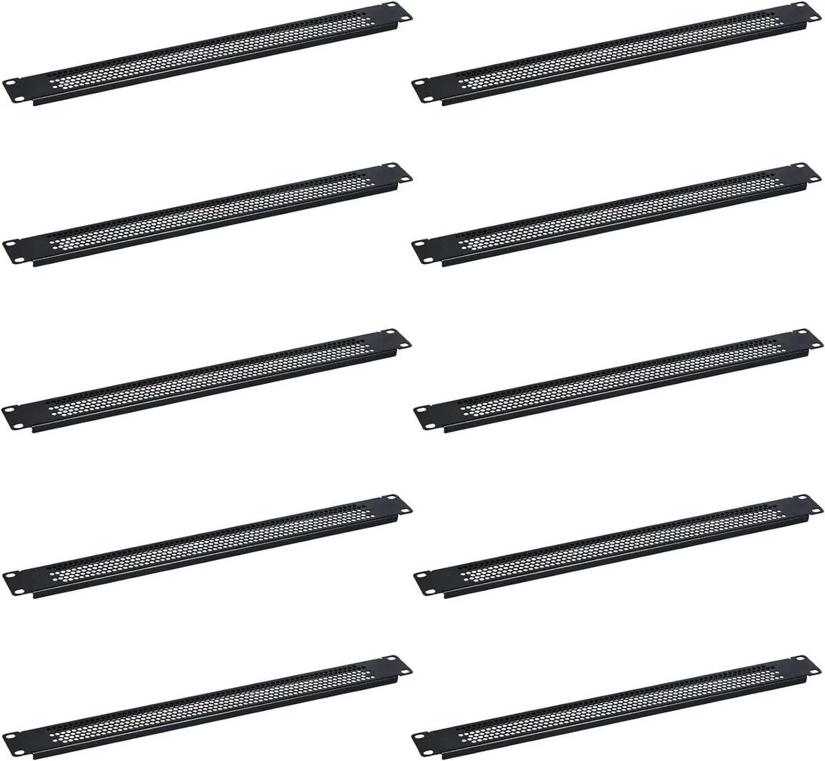 PISKEKAT PISKEKAT 1U Blank Vented Rack Panel 10 Pack 19in — product photo