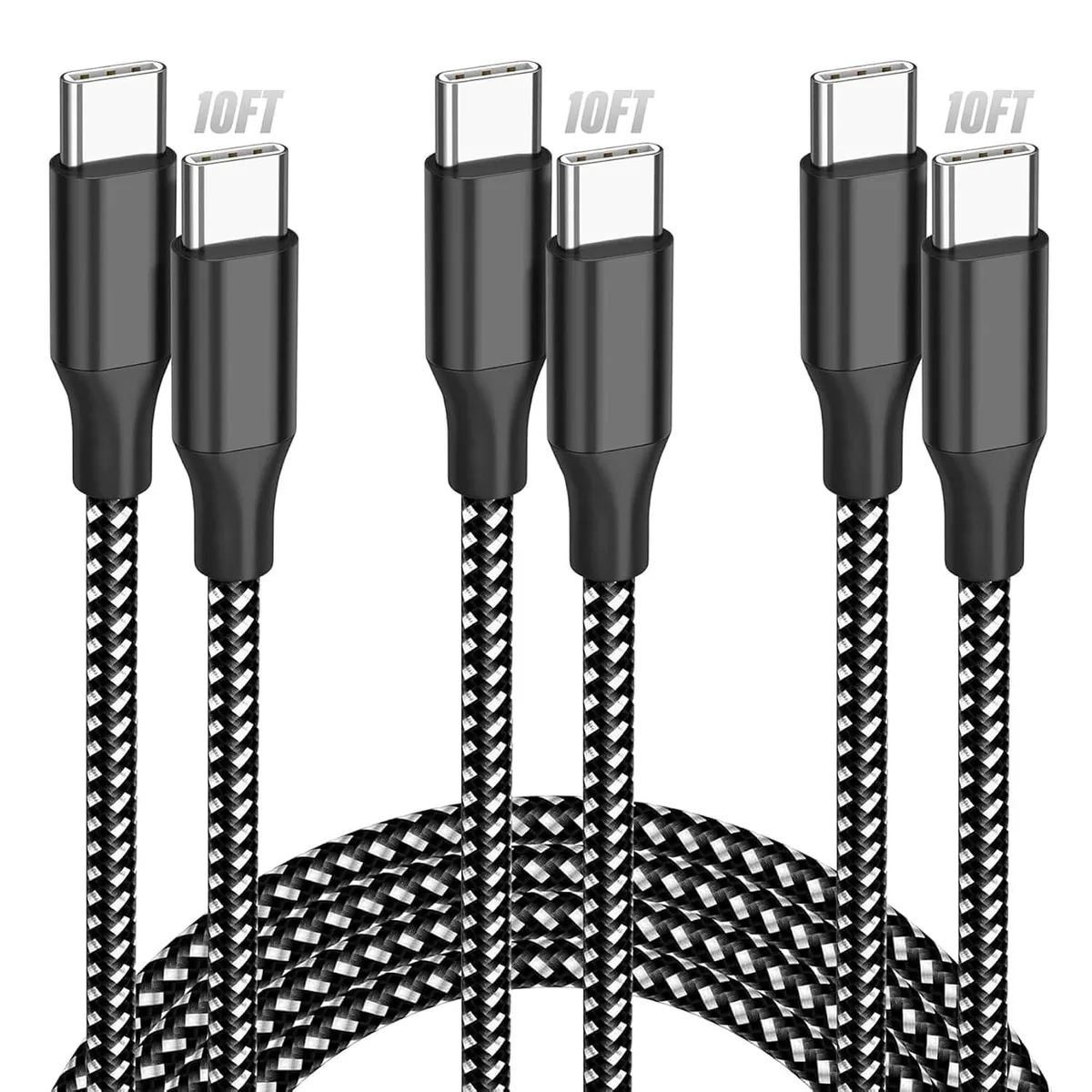 Kootion Kootion USB-C to USB-C Cable 10 ft 3-Pack 60 W — product photo