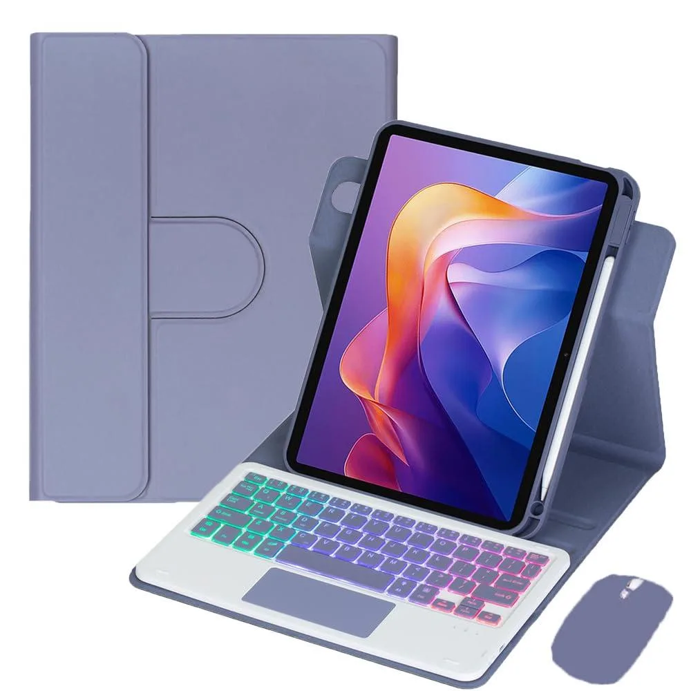 Timoom Timoom 11" 360° Rotatable Keyboard Case Trackpad Lavender Gray — product photo