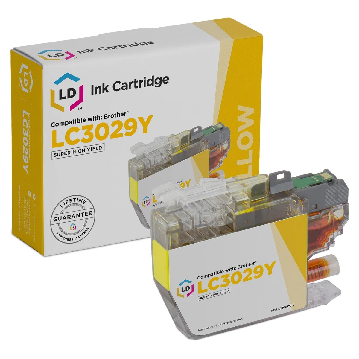 Brother Brother LC3029Y Super High Yield Yellow Ink Cartridge 1500 Pages — product photo