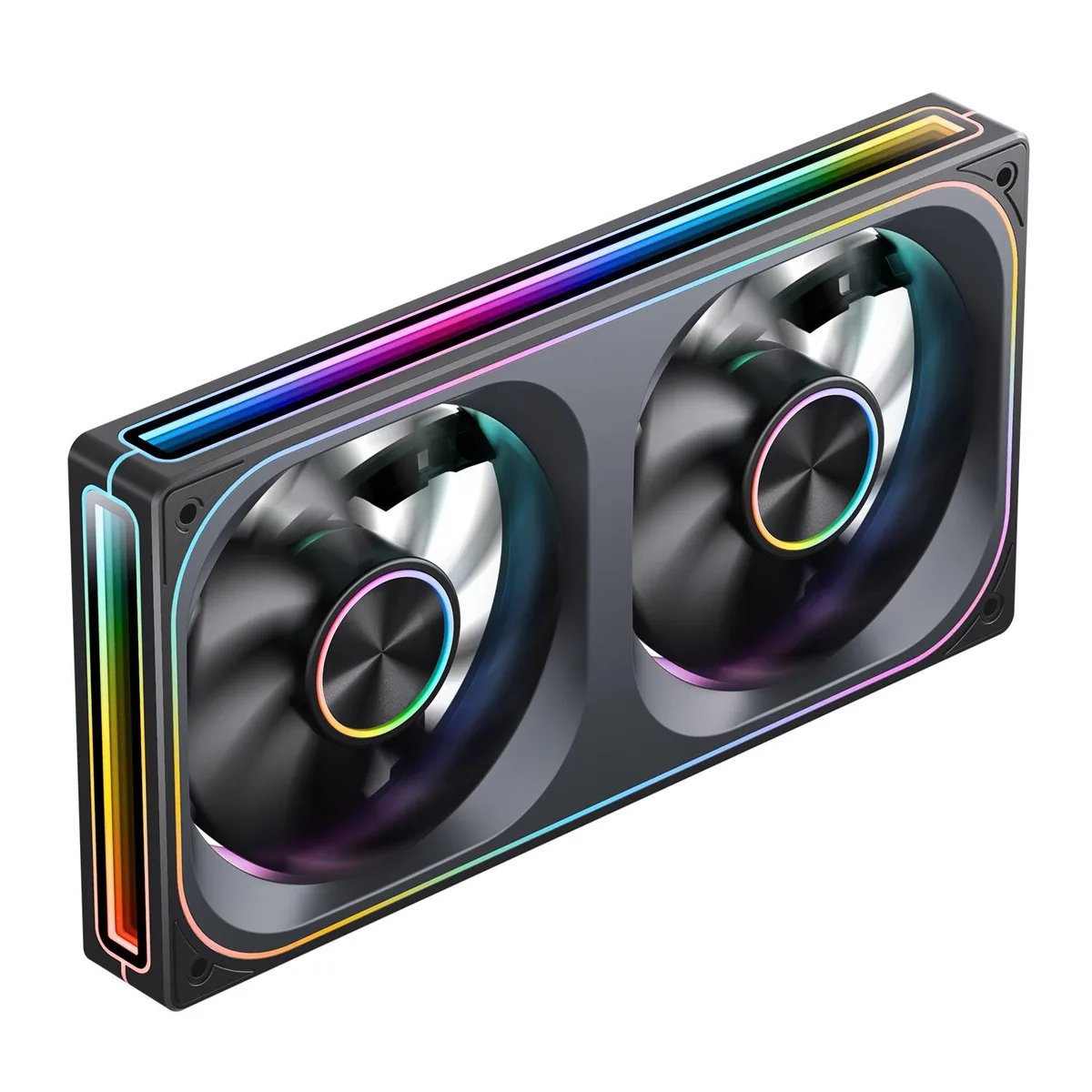 JONSBO JONSBO ZA-240B 240mm 2x120mm ARGB case fan 2400RPM black — product photo