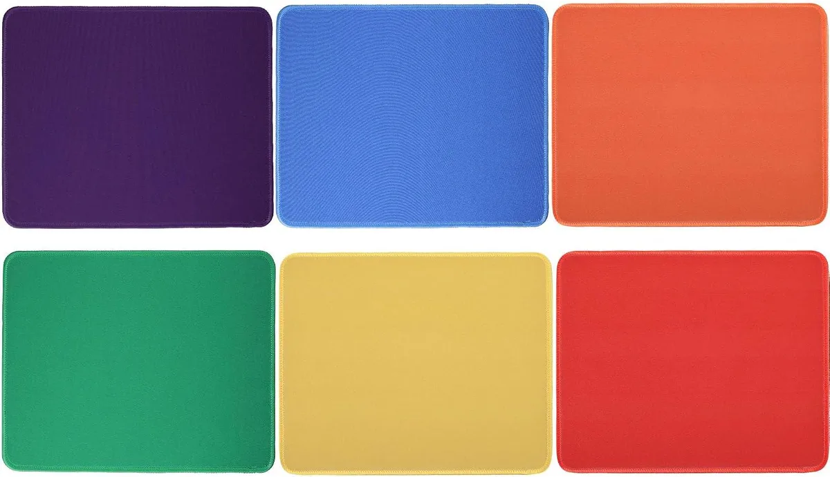 BAOFENG BAOFENG 6 Pcs Mouse Pad 3 mm 10.2 x 8.2 in Bright Color — product photo