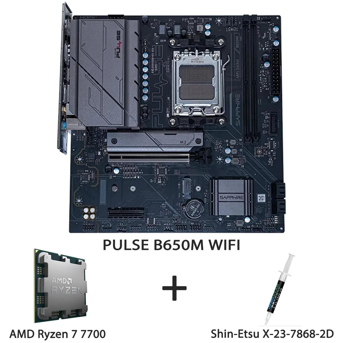 Sapphire Tech Sapphire Tech PULSE B650M WIFI + Ryzen 7 7700 Combo Kit — product photo