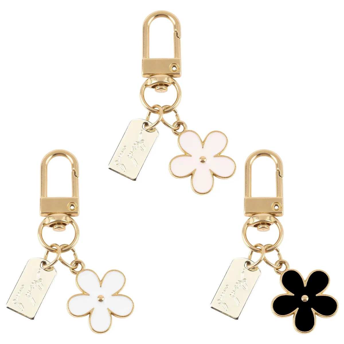  Viator Gear MC18134_GROUP1 Keyholder 3 Pack Black Zinc Alloy Rhinestone — product photo
