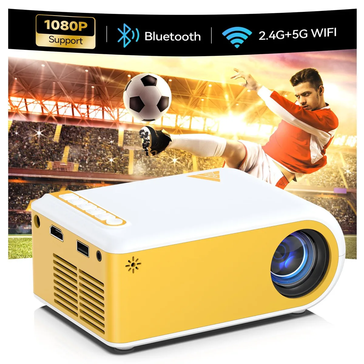  KHQ VF210 Yellow business projector — product photo
