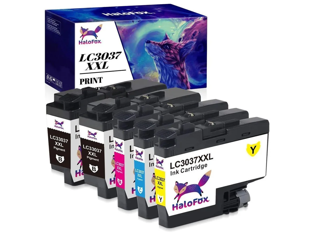 V4ink V4ink LC3037 Ink Cartridge 5-Pack 2 Black 1 Cyan 1 Magenta 1 Yellow — product photo
