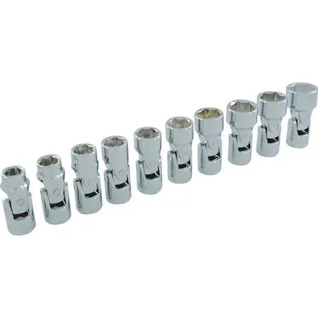 Dynamic Dynamic D010027 3/8" Dr 10Pcs 6pt Metric Universal Joint Socket Set — product photo