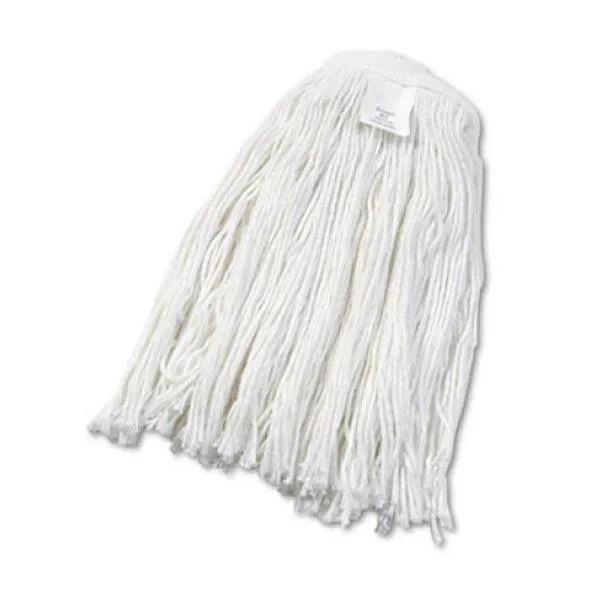 Boardwalk Boardwalk BWK2024REA #24 Rayon Cut-End Wet Mop Head White Cleaning — product photo