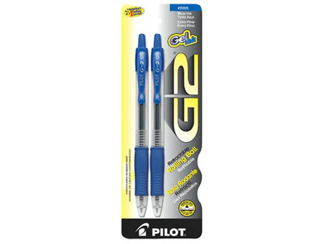 Pilot Pen Pilot Pen 31015 G2 Rollerball Pen Blue 2 Pack — product photo